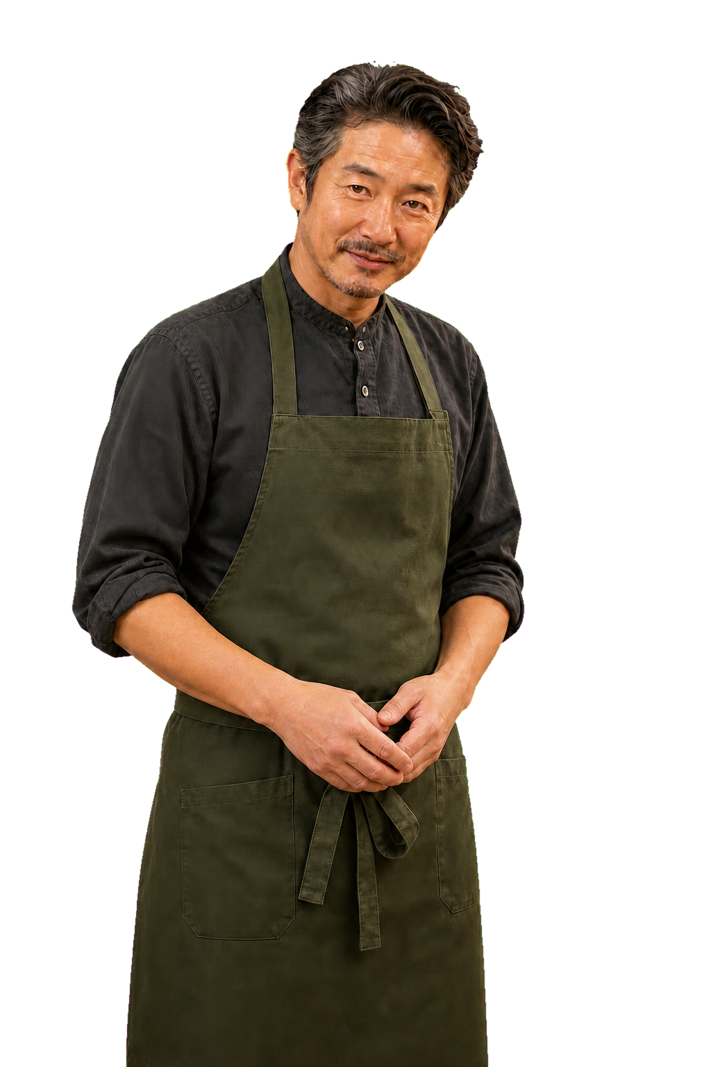 来店客へ温かく目線を向ける店主のイメージ